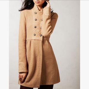 anthropologie • moth • wool sweater coat • small